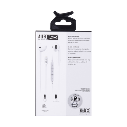 Altec Lansing Connect In-Ear 2.0 with 8 Pin Connector