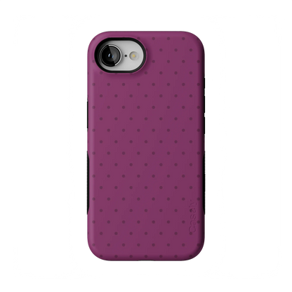 On the Dot | Plum Polka Dot Case