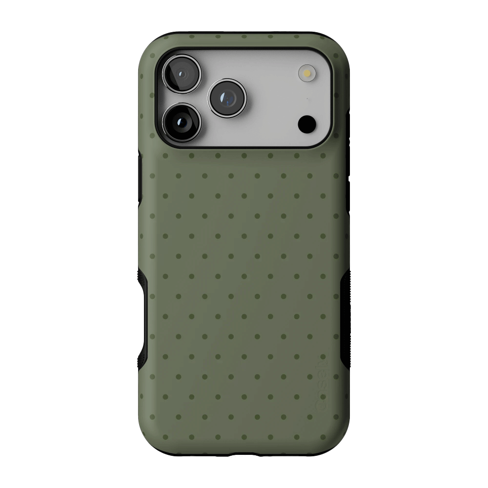 On the Dot | Olive Green Cas