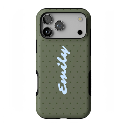 On the Dot | Olive Green Cas