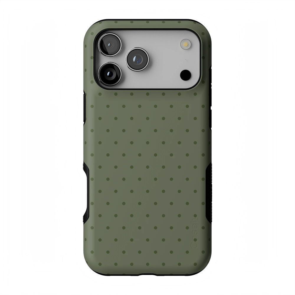 On the Dot | Olive Green Cas