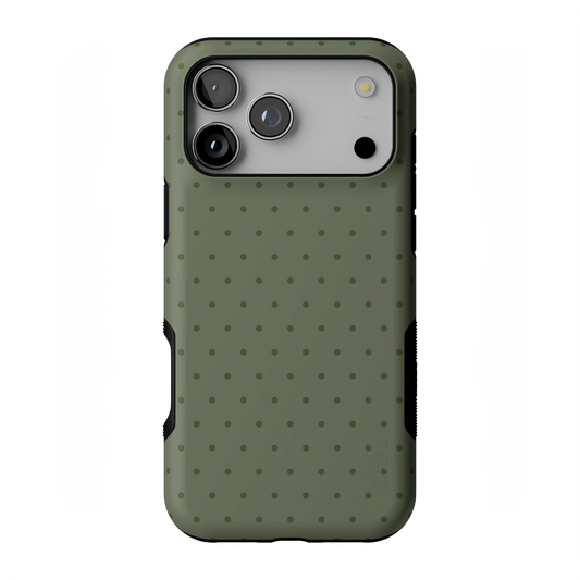 On the Dot | Olive Green Cas