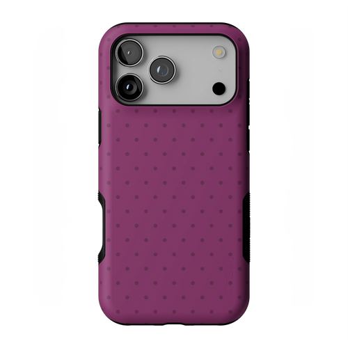 On the Dot | Plum Polka Dot Case