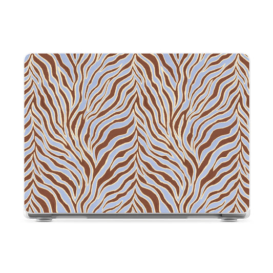 Untamed | Brown & Blue Zebra Laptop Shell