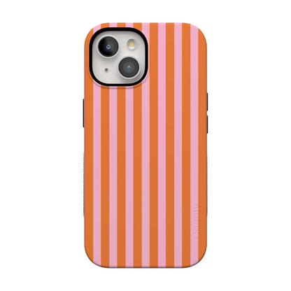 Perfect Stripes | Orange & Pink Stripes Case