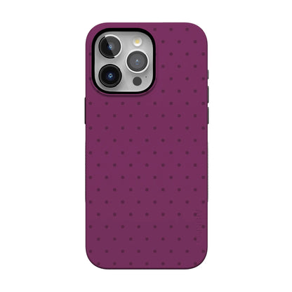 On the Dot | Plum Polka Dot Case