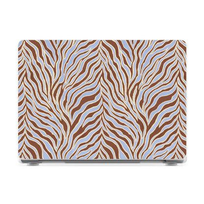 Untamed | Brown & Blue Zebra Laptop Shell