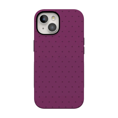 On the Dot | Plum Polka Dot Case